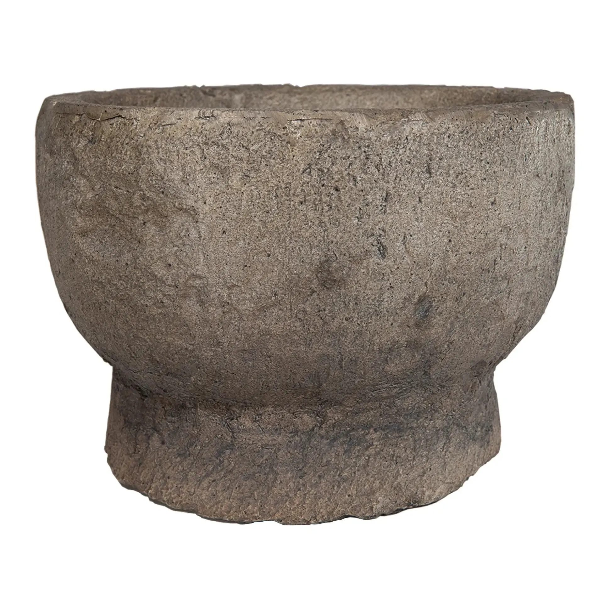 Bowl Con Soporte De Resina Simulacion Piedra II