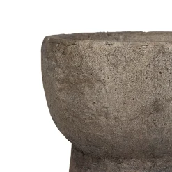 Bowl Con Soporte De Resina Simulacion Piedra II
