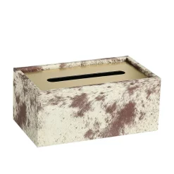 Caja De Pañuelos Con Tapa Dorada