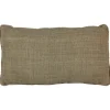 Cojín Café Jute 66X36 Con Cordón A Los Lados