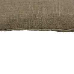 Cojín Café Jute 66X36 Con Cordón A Los Lados