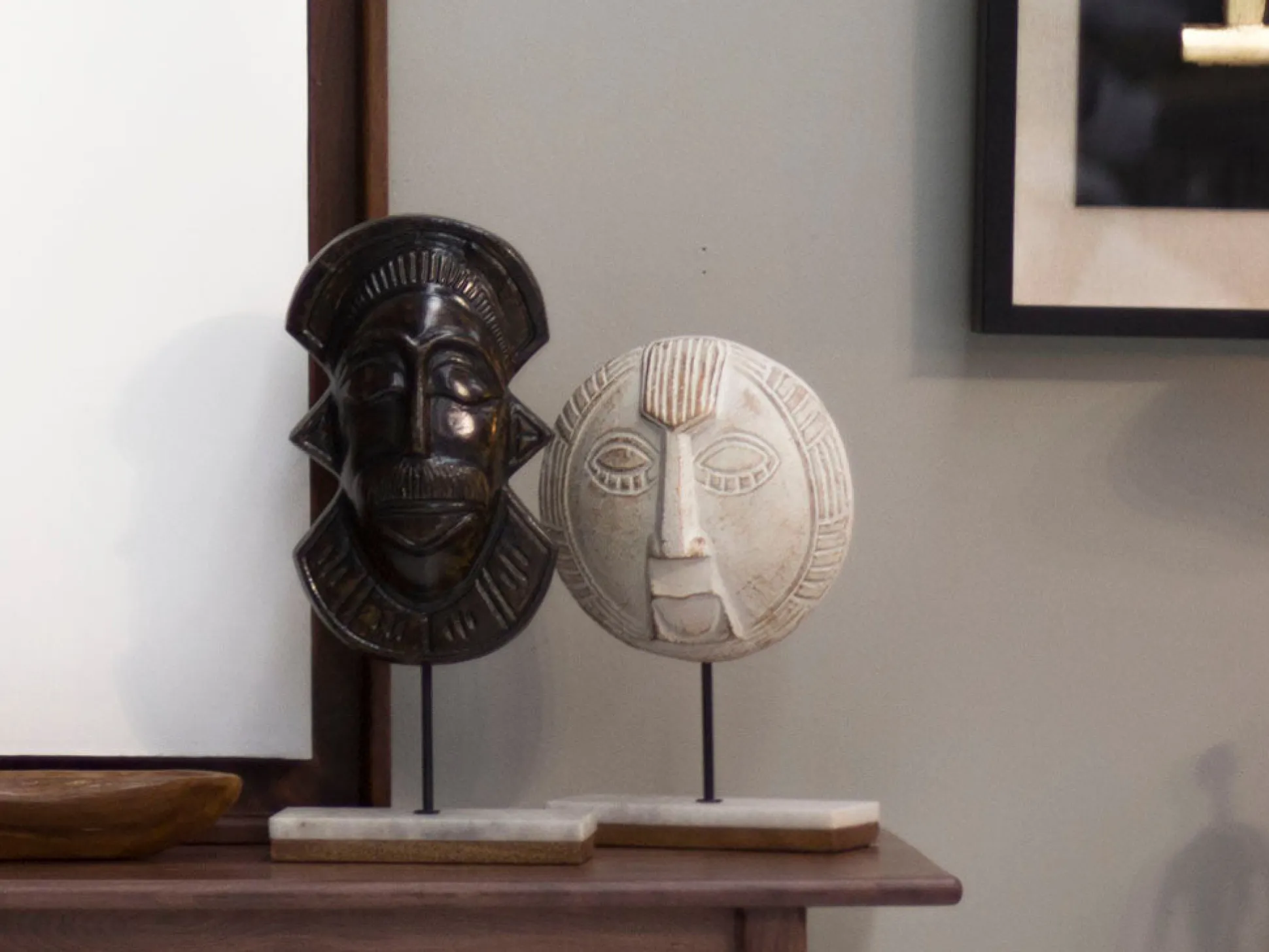 Escultura Mono Indu Negro