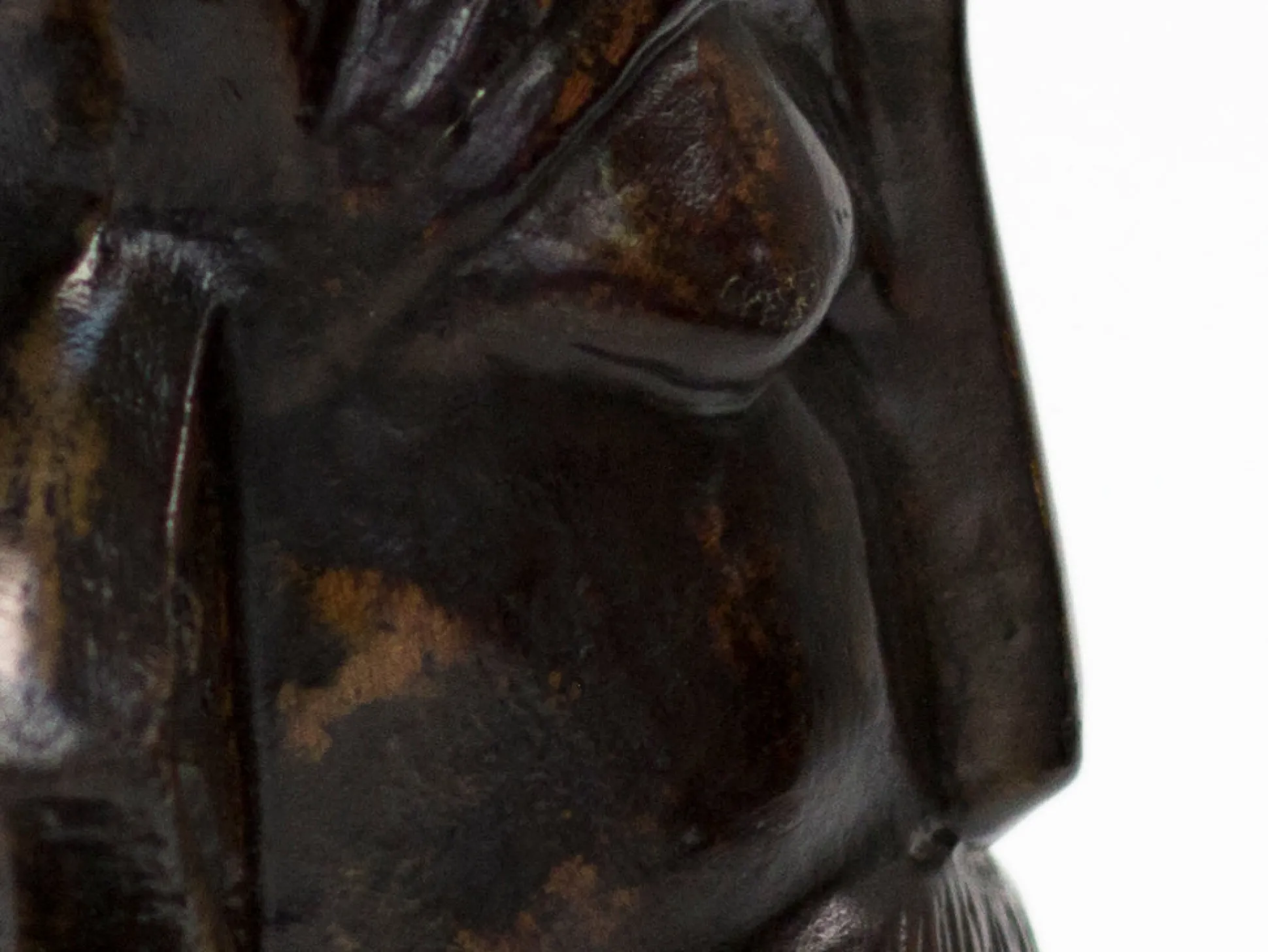 Escultura Mono Indu Negro