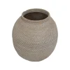 Florero Rattan Blanco II