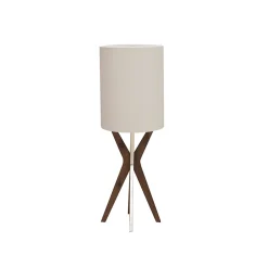 Lámpara De Mesa Cuatripie Plata