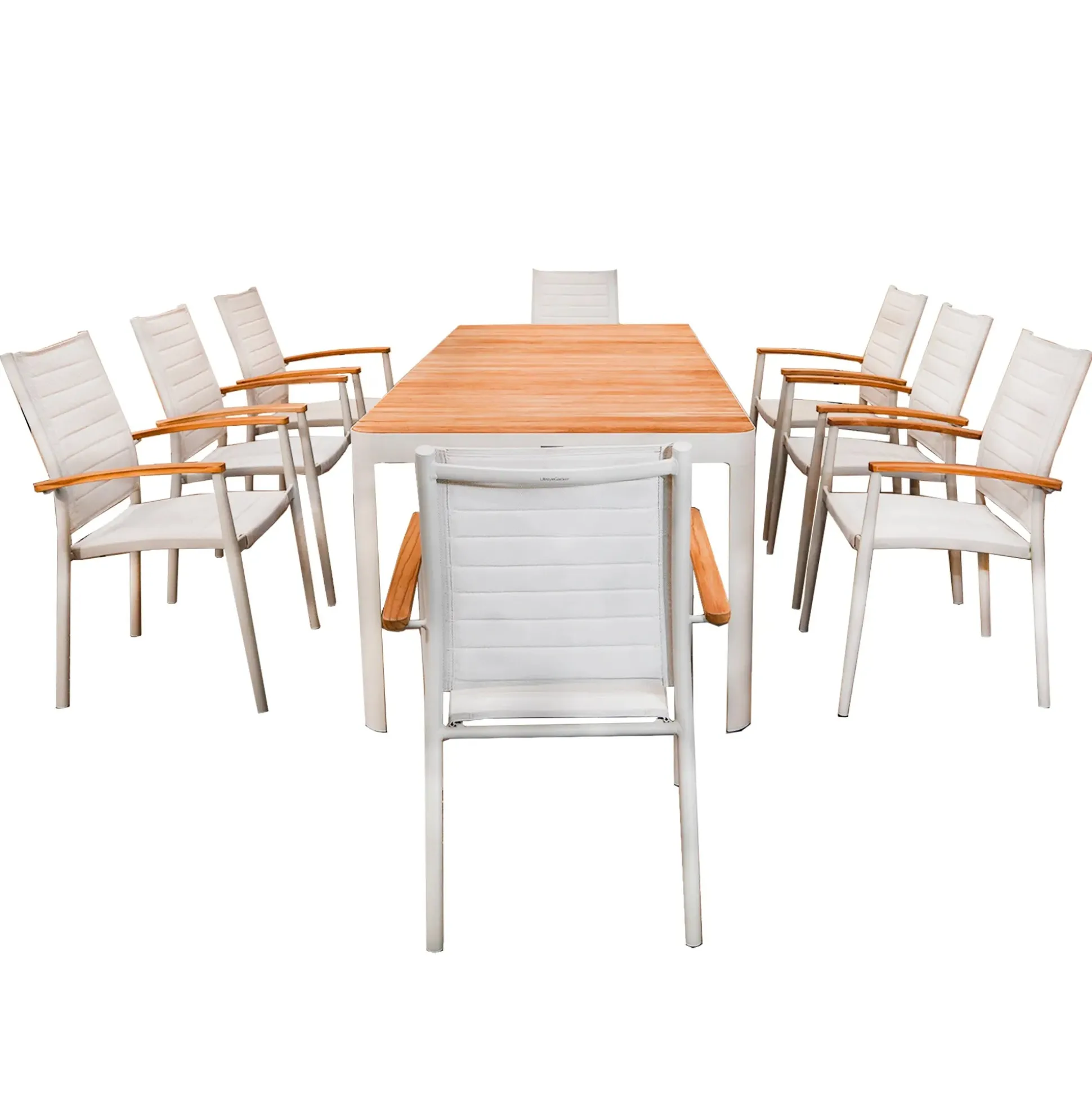 Mesa Rectangular Portals con 8 Sillas