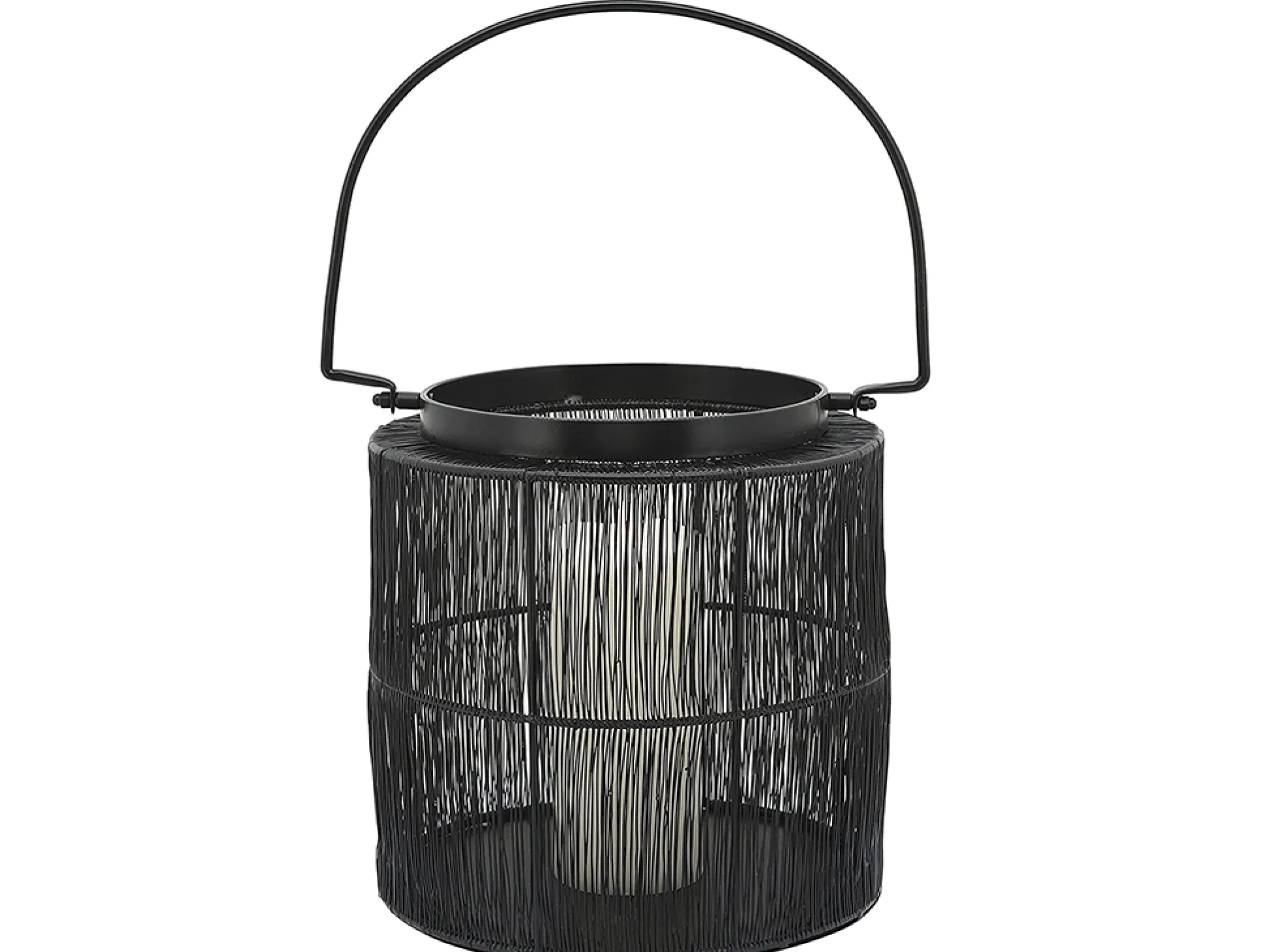Porta Velas De Alambrón Yanet Negro