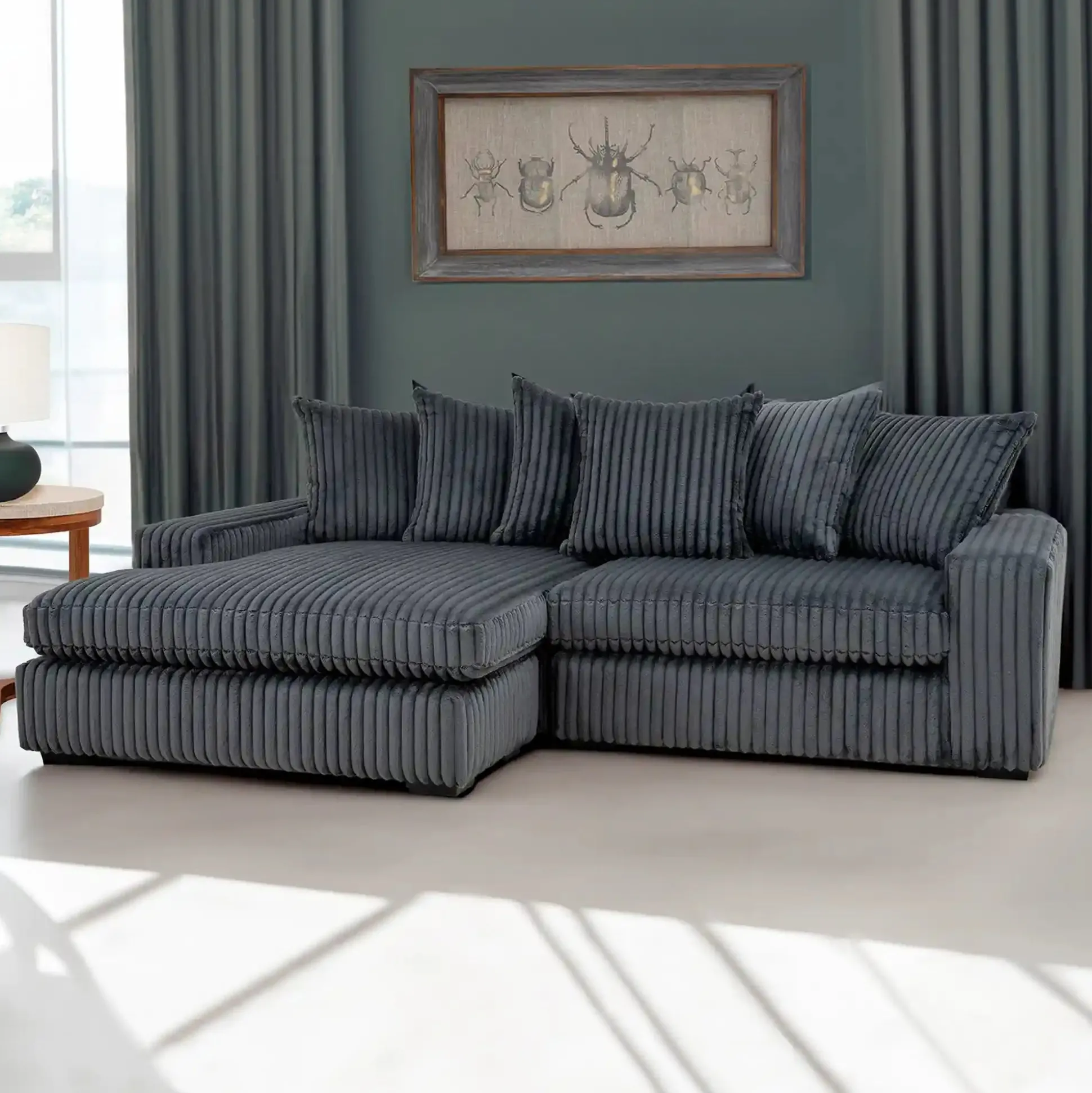 Sala En Escuadra Memphis Grey