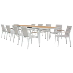 Set Mesa Extendible + 10 Sillas Santorini