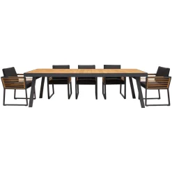 Set Mesa Rectangular + 8 Sillas York
