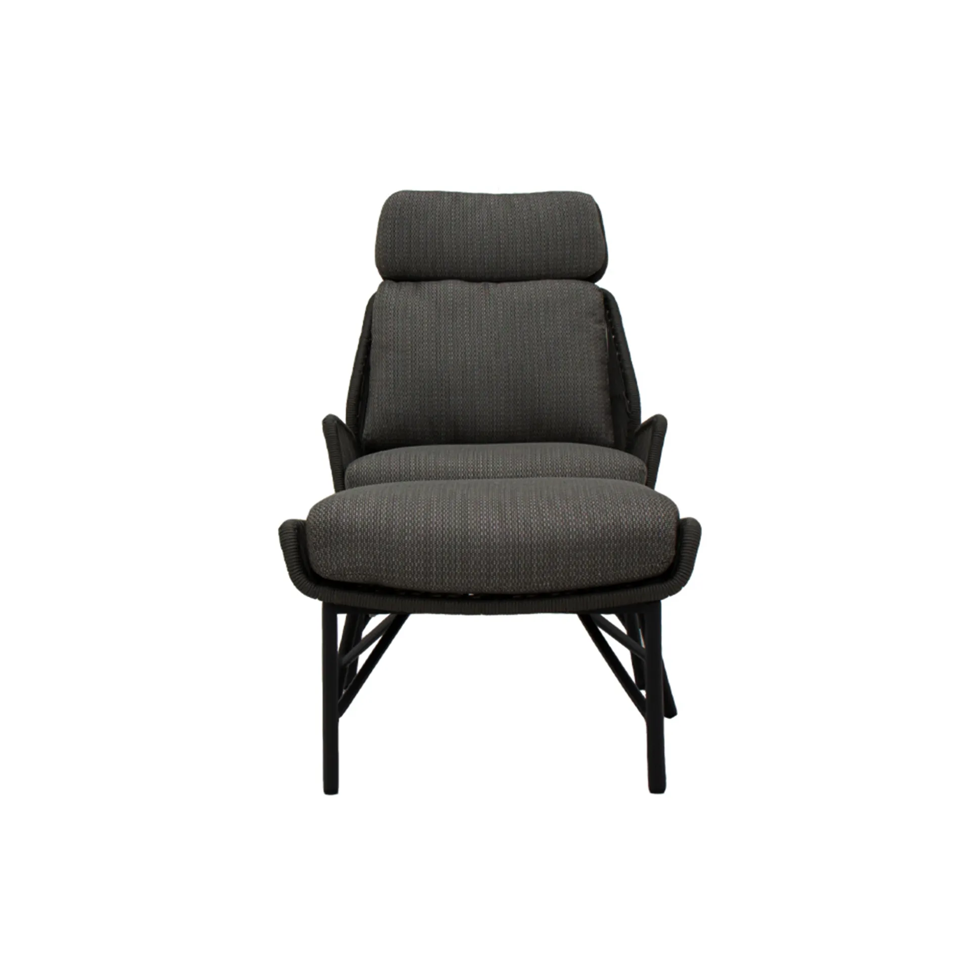 Sillón Con Taburete Carthago Platinum