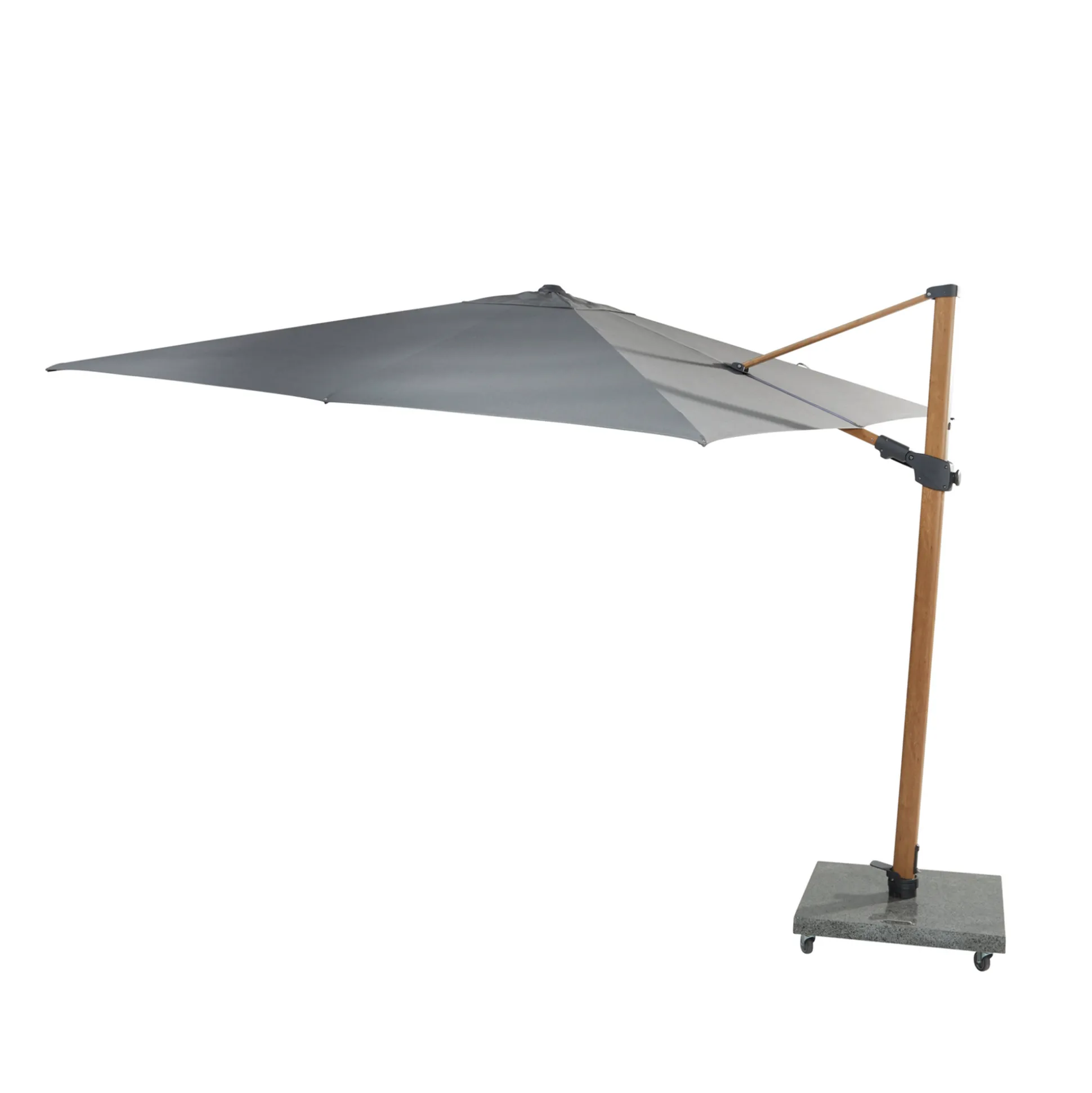 Sombrilla Siesta 3.0 M Wood-Look Charcoal
