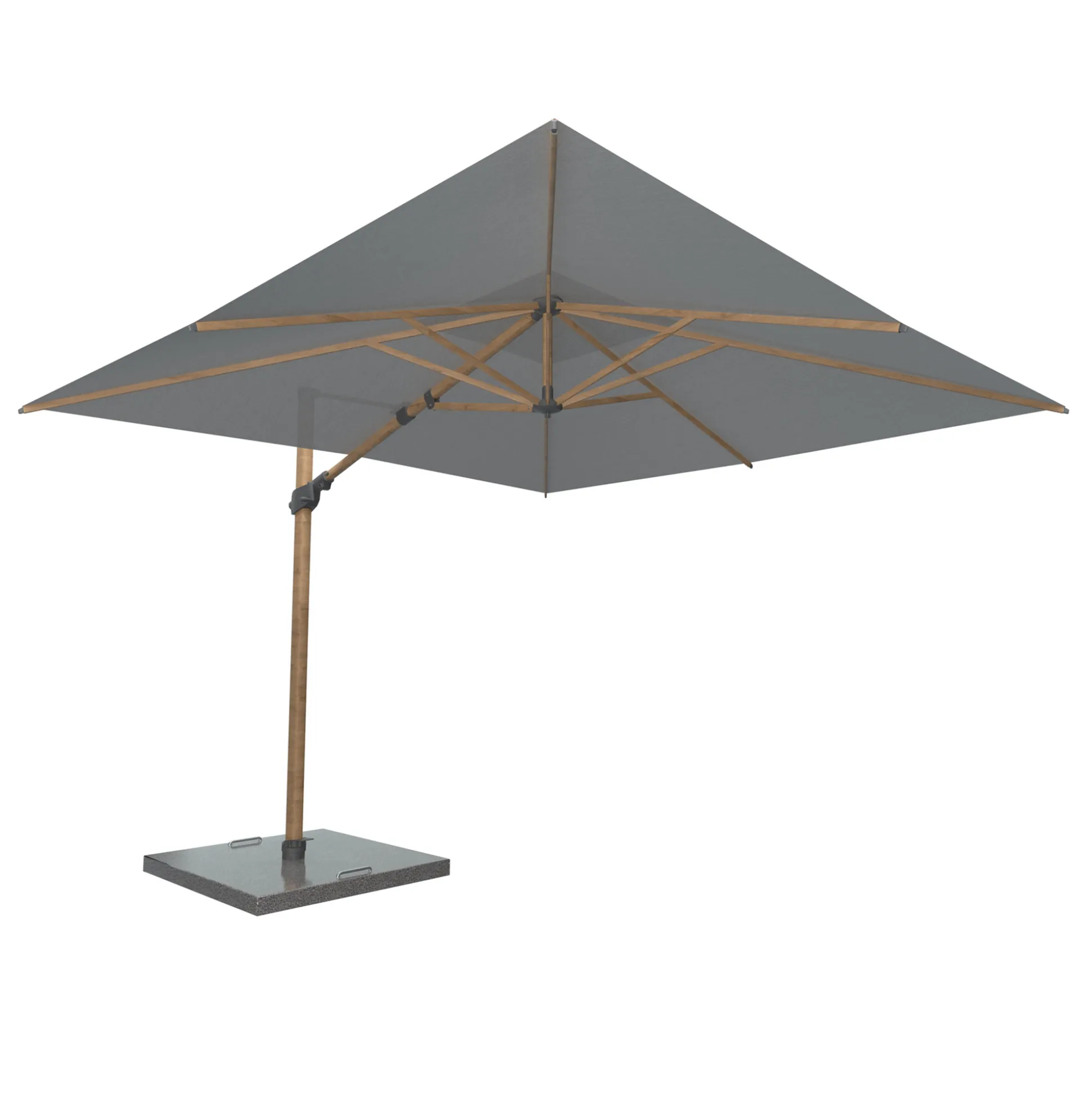 Sombrilla Siesta 3.0 M Wood-Look Charcoal